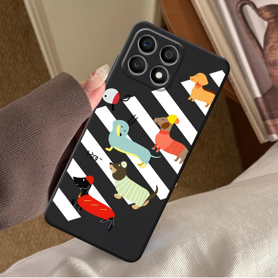 Phone Cases Honor - Cute Sausage Dog Funda Phone Cover