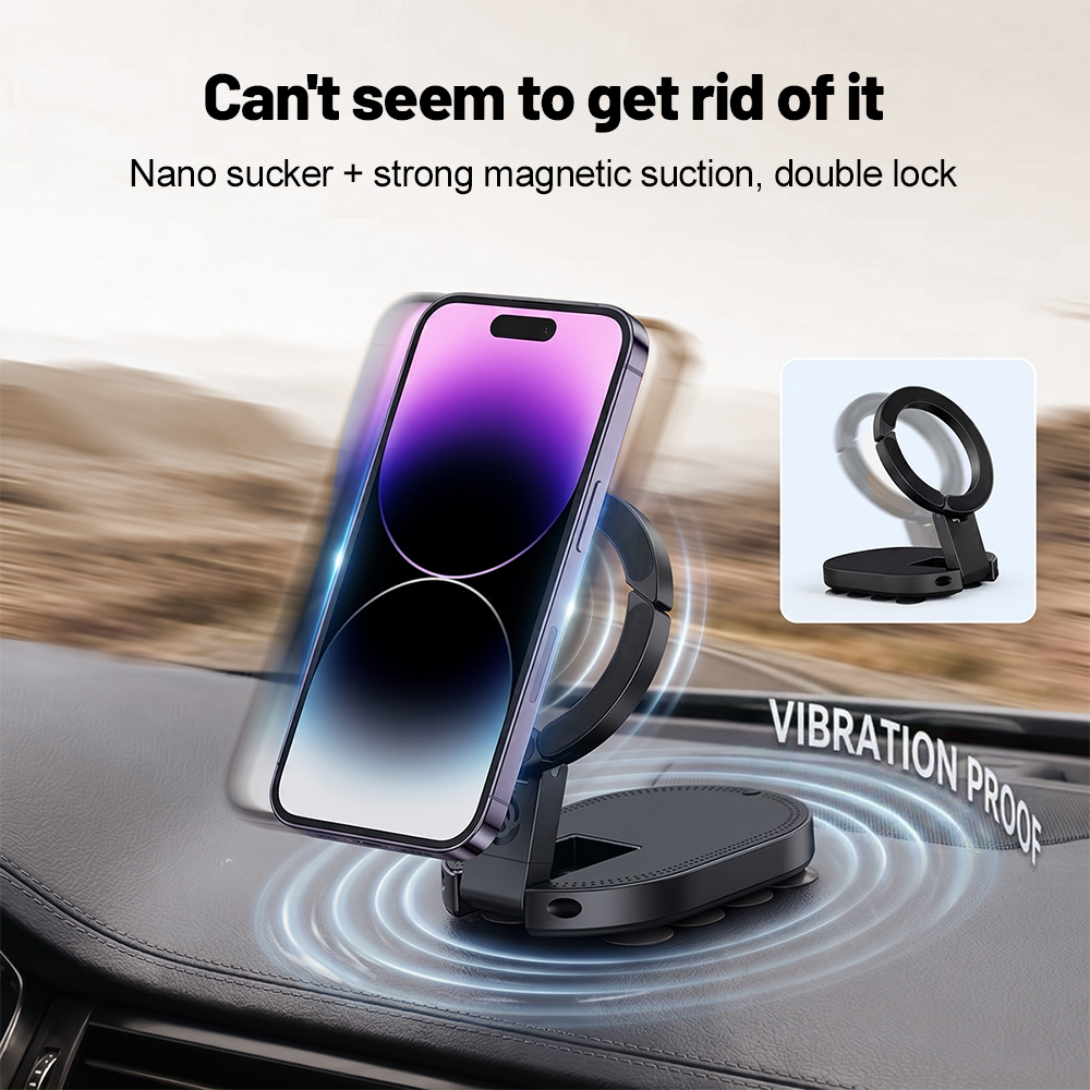 Phone Cases Video - 360° Rotation 3‑In‑1 Suction Cup Magnetic
