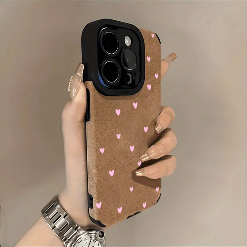 Phone Cases Trending - Fashion Pink Heart Pattern Phone Case