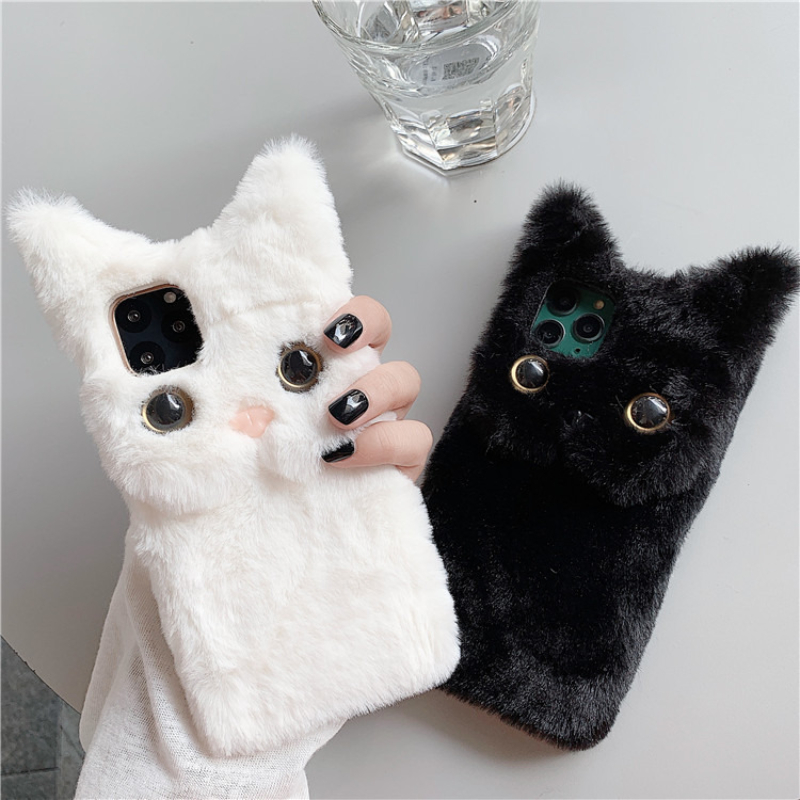 3D Cute Cartoon Cat Furry Plus - Phone Cases Iphone 11 review and price