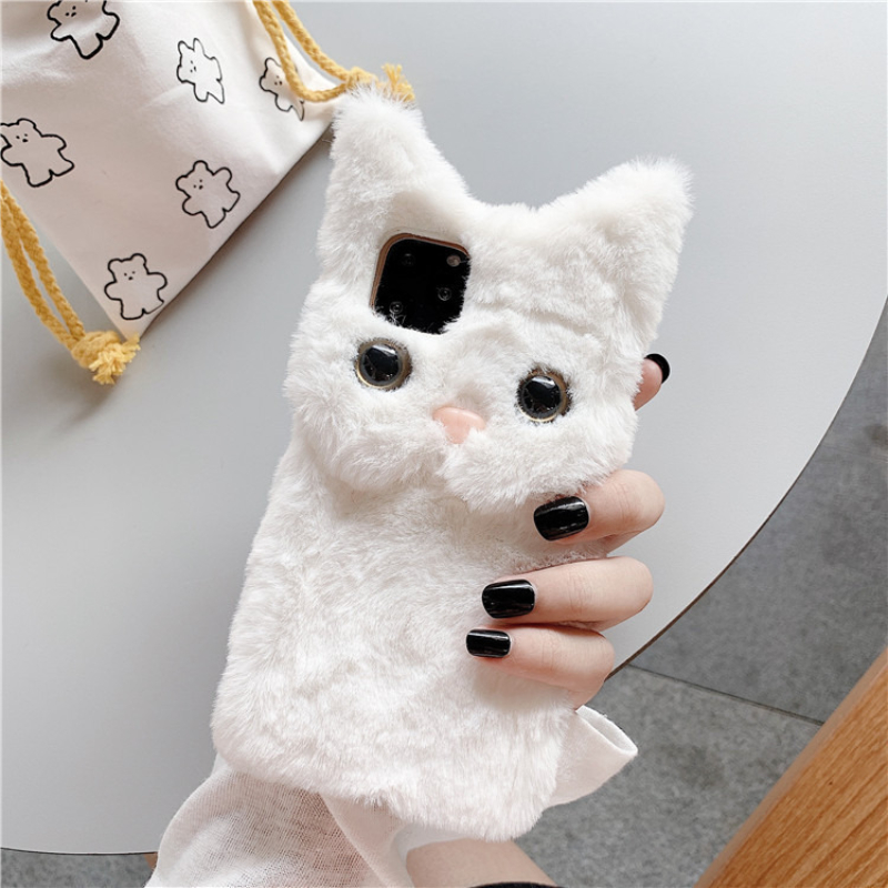 3D Cute Cartoon Cat Furry Plus - Phone Cases Iphone 11 review and price