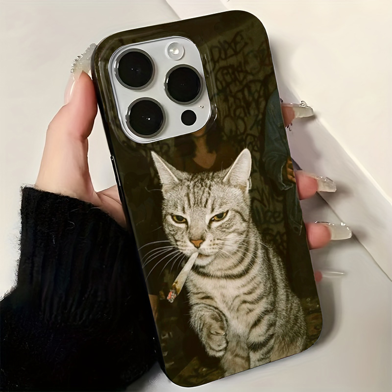 Fashion Kitten Smoking Pattern - Phone Cases Trending review and price