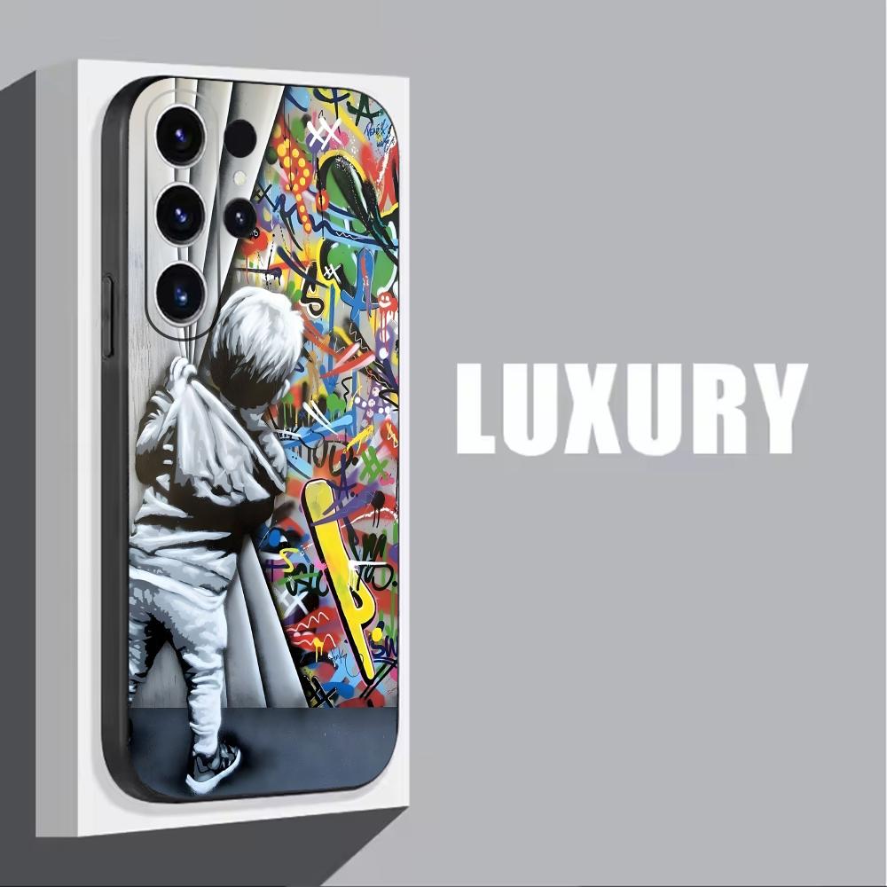 Banksy Graffiti Art  Phone Cas - Phone Cases Samsung S23 review and price
