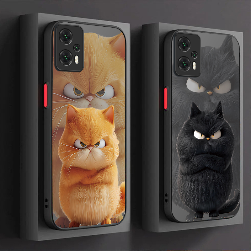Cartoon Angry Cat Couple Style - Phone Cases Hard review and price