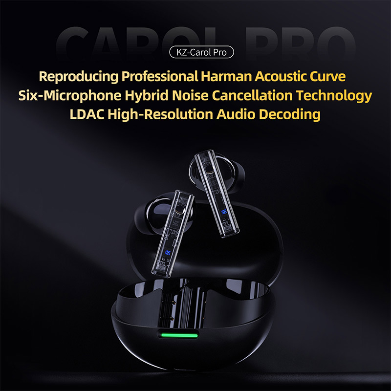 KZ Carol Pro TWS Bluetooth 5.4 - Phone Cases Video review and price