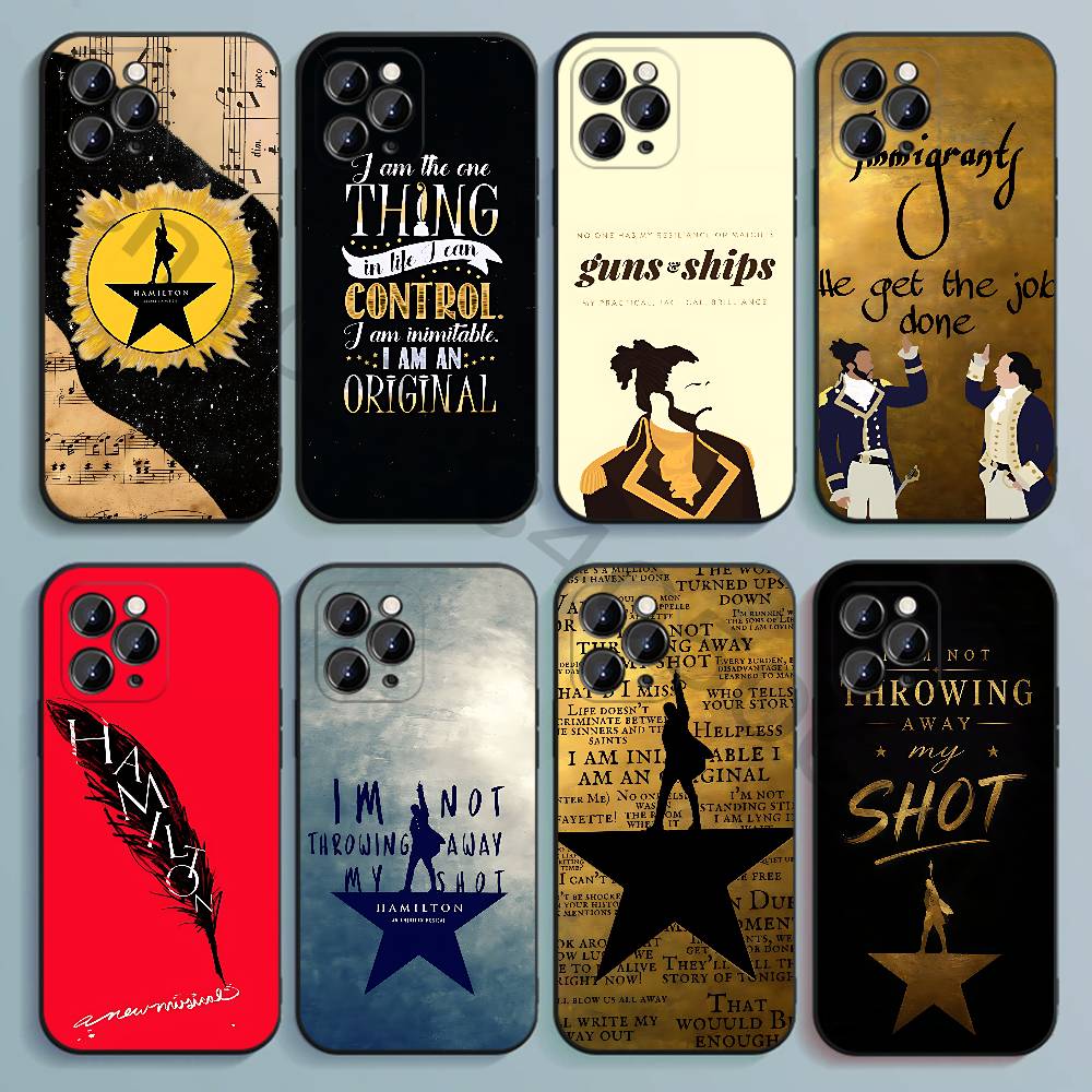 Hamilton Musical Lyrics Black  - Phone Cases Hamilton review and price