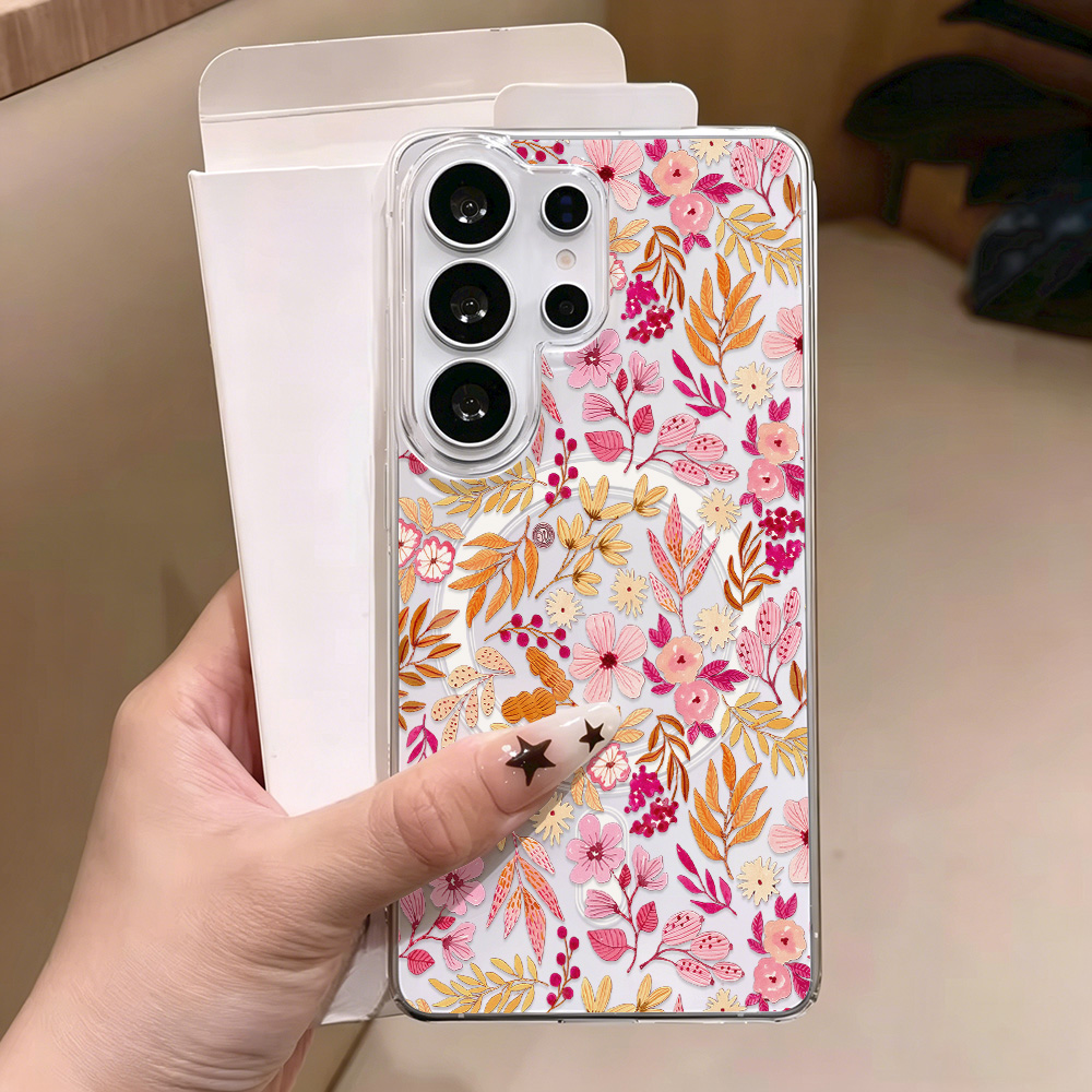 Blue Flower Magnetic Phone Cas - Phone Cases Quality review and price