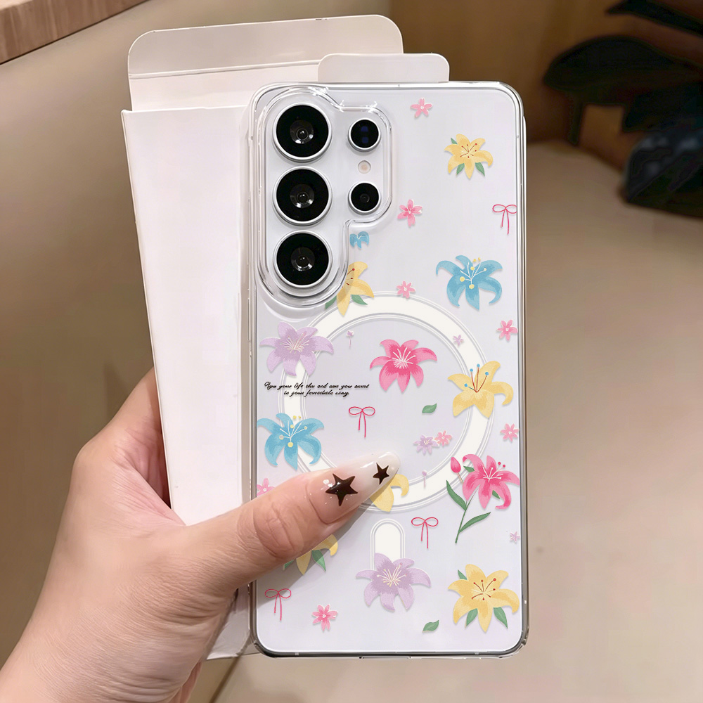 Blue Flower Magnetic Phone Cas - Phone Cases Quality review and price