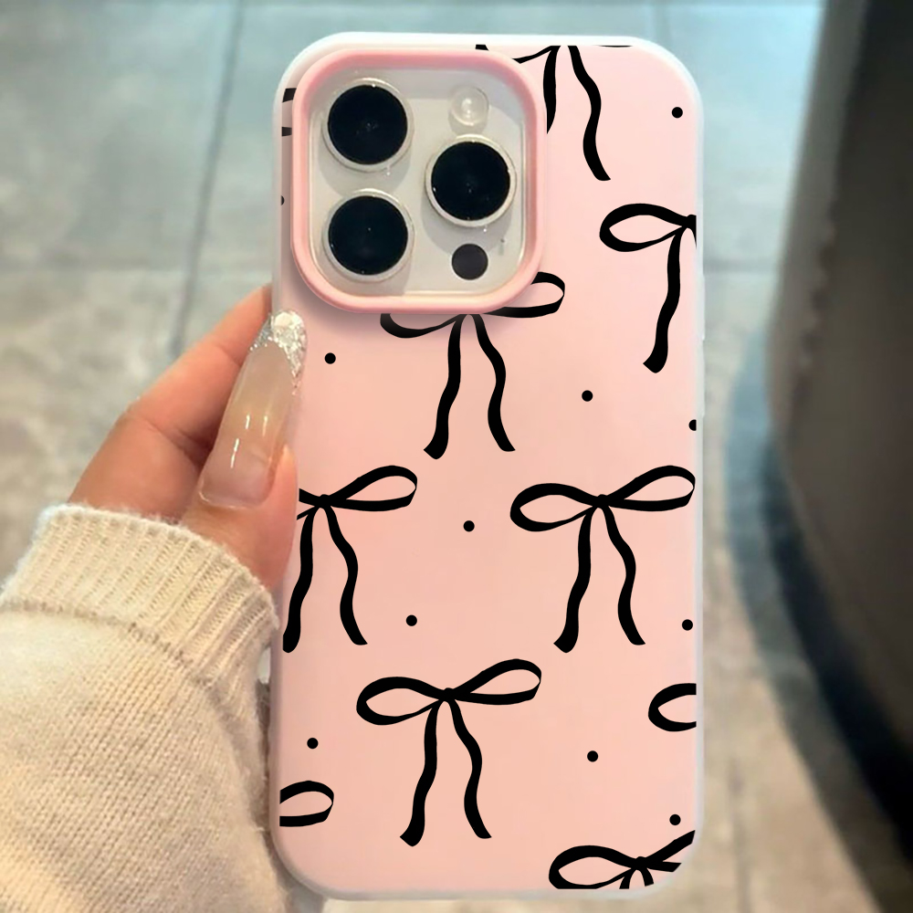 INS Big Black Bow Pattern SIli - Phone Cases Xiaomi 15T review and price
