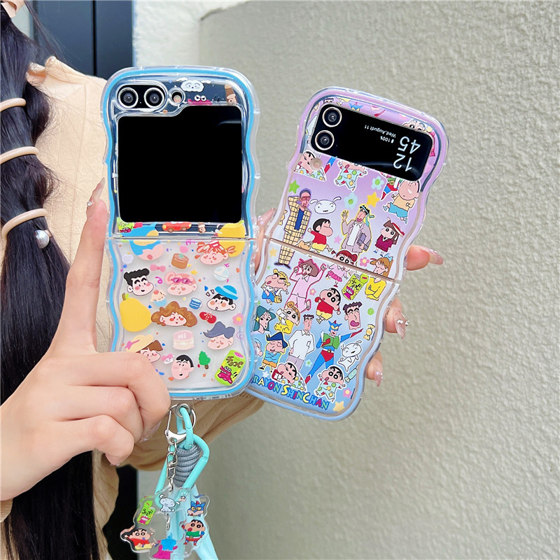 Cute Cartoon Japan Anime Crayo - Phone Cases Z Flip 7 review and price