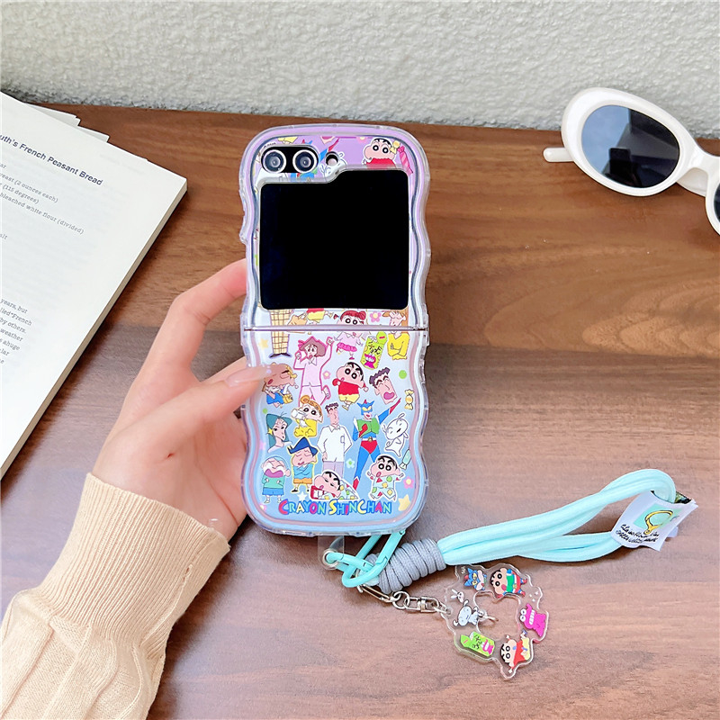 Cute Cartoon Japan Anime Crayo - Phone Cases Z Flip 7 review and price