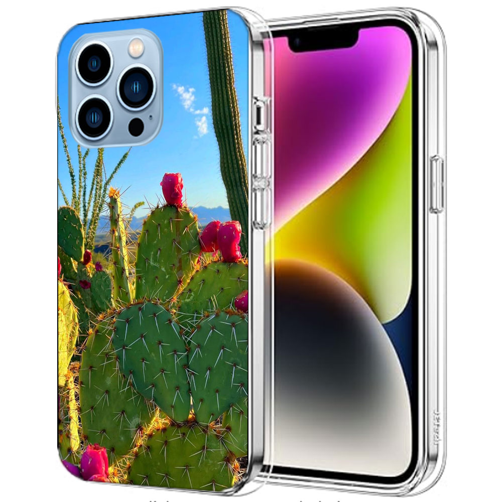 Picturesque Desert With Cacti  - Phone Cases Com review and price
