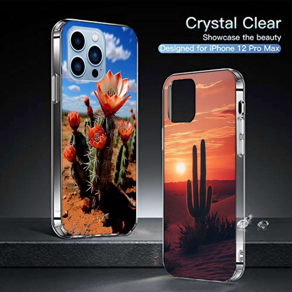 Picturesque Desert With Cacti  - Phone Cases Com review and price