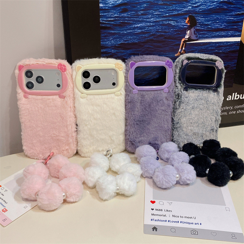 Luxury Solid Colors Furry Plus - Phone Cases Popular review and price