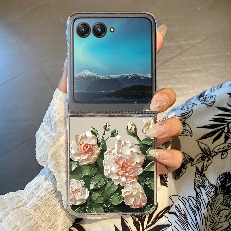 White Flowers Pattern Phone Ca - Phone Cases Hard review and price
