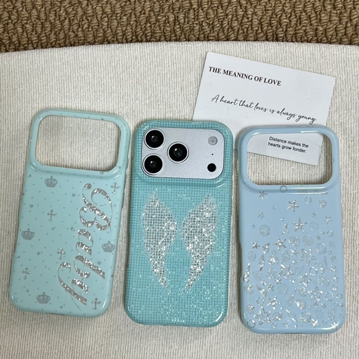Korean Ins Mint Colored Englis - Phone Cases Popular review and price