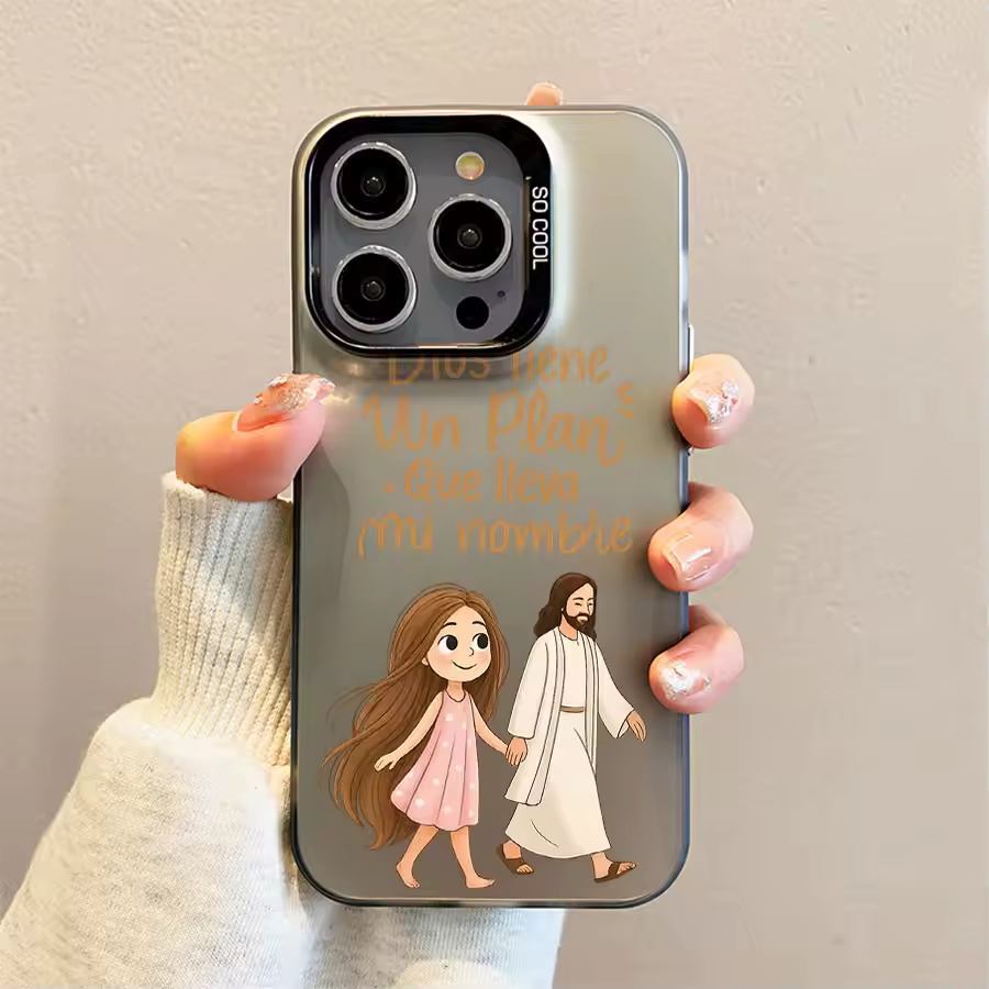Cute Girl Walking With God Mat - Phone Cases Girls review and price