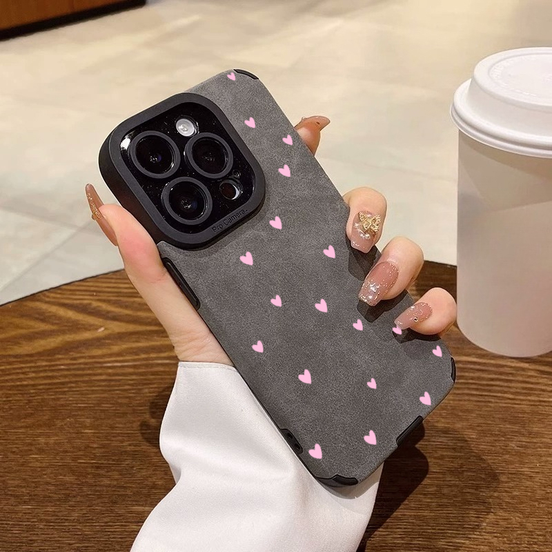Fashion Pink Heart Pattern Pho - Phone Cases Trending review and price