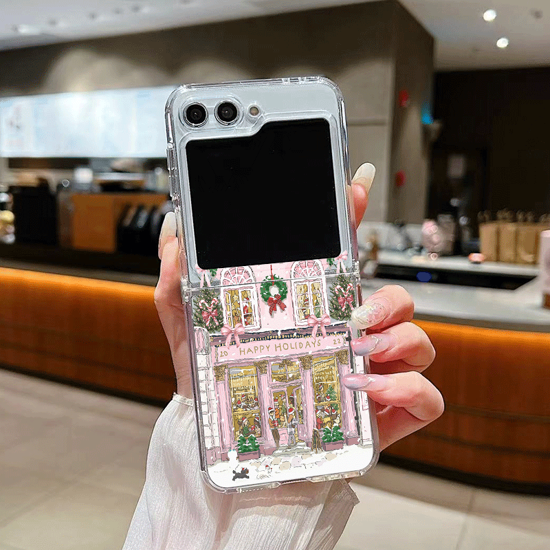 Rural Building Snow Scenery Ch - Phone Cases Z Flip 7 review and price
