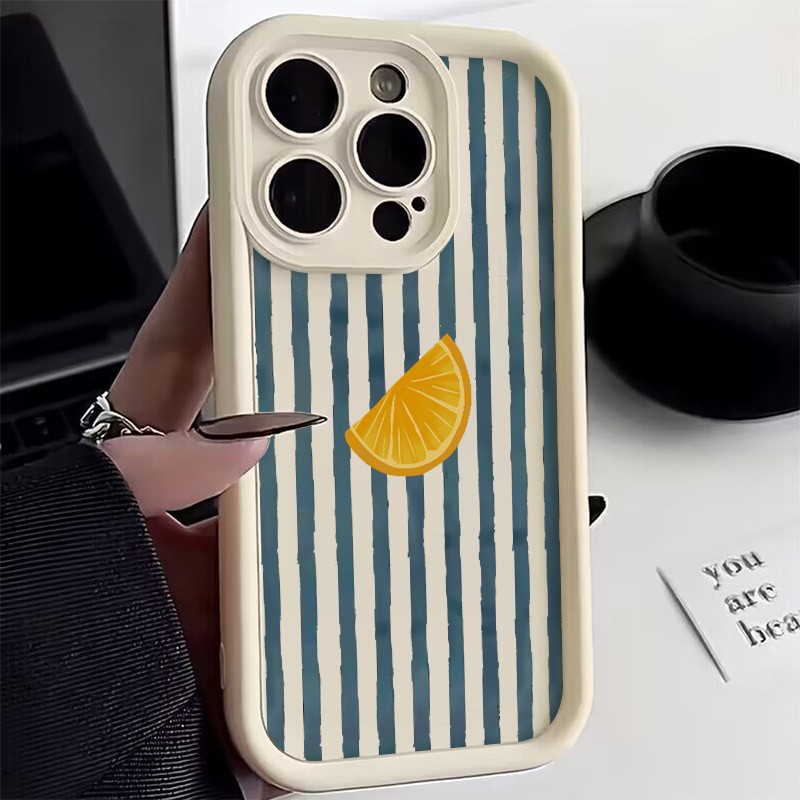 Striped Lemon Slice Pattern Ph - Phone Cases Popular review and price