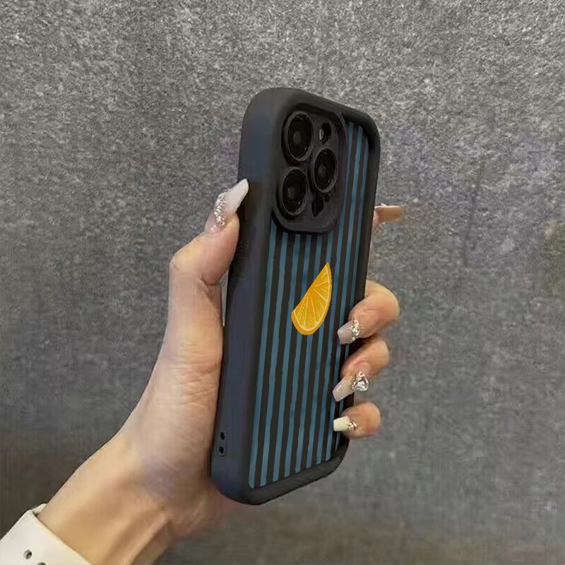 Striped Lemon Slice Pattern Ph - Phone Cases Popular review and price