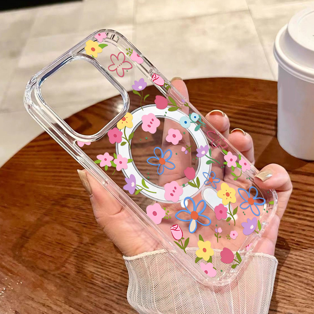 Luxury Flower Transparent Phon - Phone Cases Quality review and price