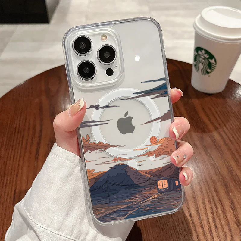 Sunset Pattern Fashion Phone C - Phone Cases Trending review and price