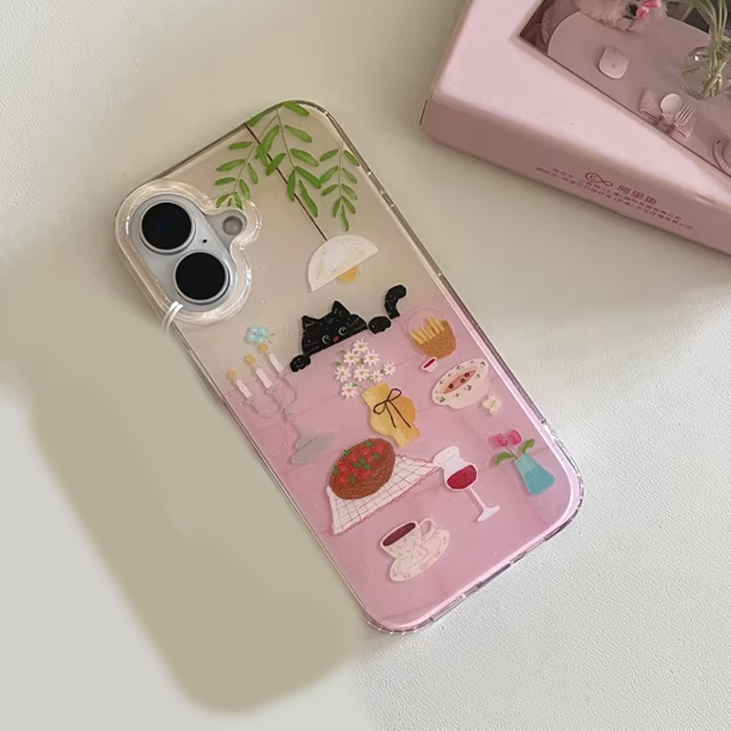 Ins Girl Cute Dining Table Lit - Phone Cases Girls review and price