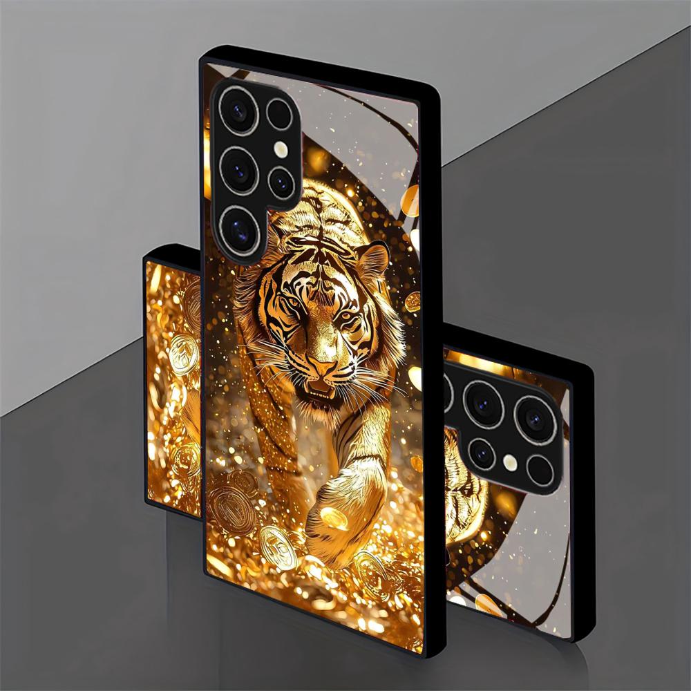 Tiger pattern glass Phone Case - Phone Cases Samsung S25 review and price
