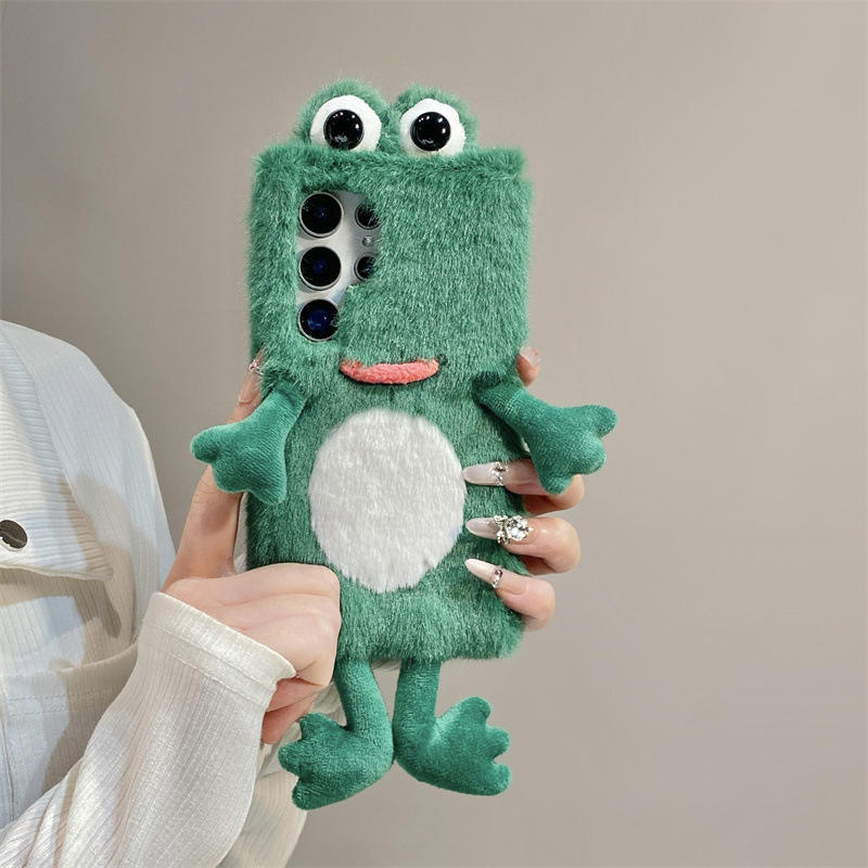 Plush Frog Phone Case, Cute Gr - Phone Cases Samsung S23 review and price