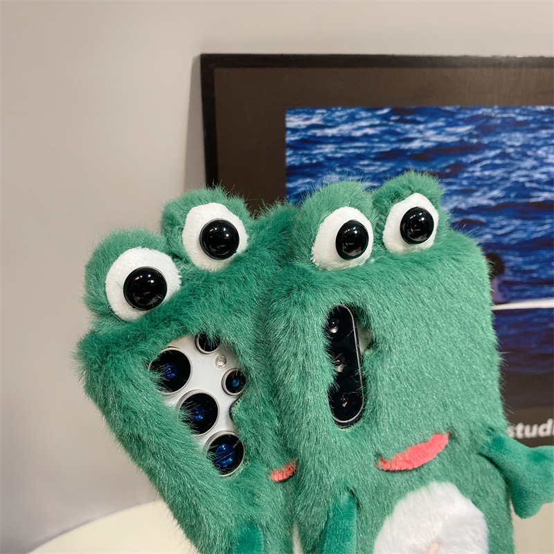 Plush Frog Phone Case, Cute Gr - Phone Cases Samsung S23 review and price
