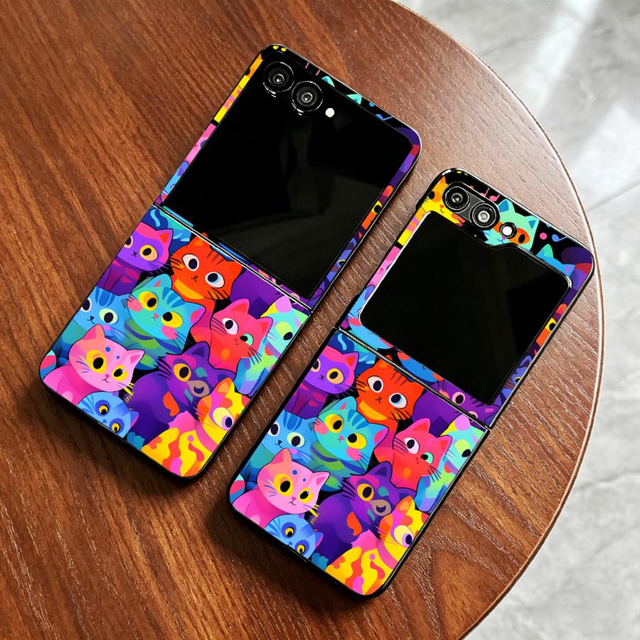 Full Cover Cat Phone Cover Cas - Phone Cases Z Flip 7 review and price
