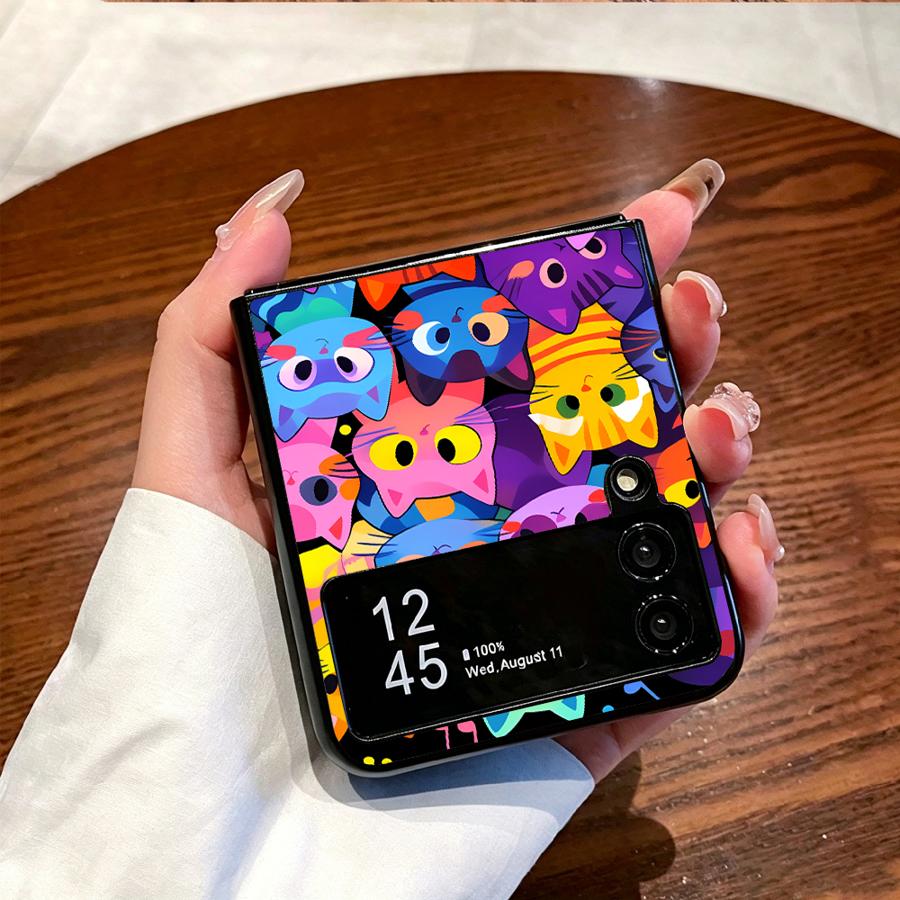 Full Cover Cat Phone Cover Cas - Phone Cases Z Flip 7 review and price