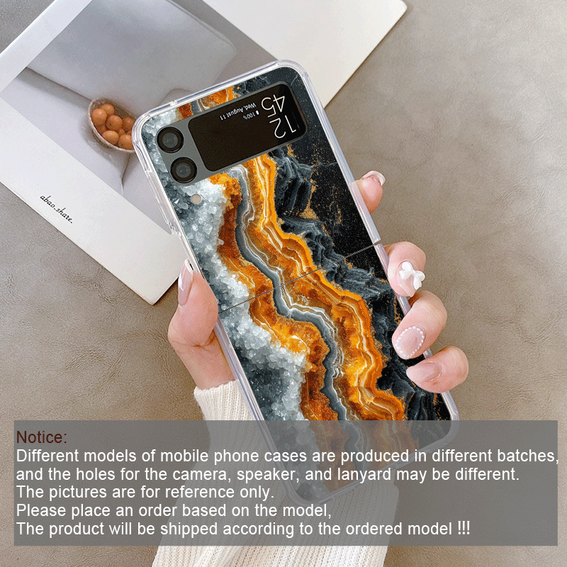 Artistic Colorful Marble Textu - Phone Cases Z Flip 7 review and price